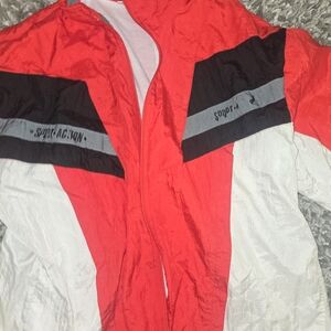McGregor Red, White & Black Colorblock Windbreaker
